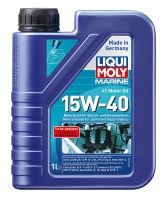 Минеральное моторное масло Liqui Moly Marine 4T Motor Oil 15W-40 для лодочных двигателей, 1 л