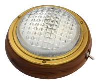 Накладной плафон освещения в корпусе из полированного тика, 5 дюймов