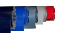 ПВХ-ткань, толщина 0,9 мм, ярко-синий цвет