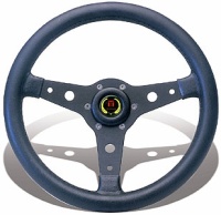 Рулевое колесо «Falcon», серебристые спицы / черный обод, 310 мм.