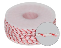 Шпагат полипропиленовый, 2 мм х 20 м, белый с  красной маркирующей нитью