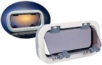 Иллюминатор «Standard», размер 1RE, прозрачное стекло/белая рамка, овальный