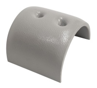 Промежуточная (стыковочная) накладка для привального бруса 65 мм, серая