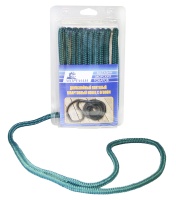 Плетеный швартовный конец "Мореман", 12,7 мм x 7,5 м, зеленовато-голубой