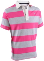 Рубашка поло мужская Allen, цвет серо-розовый, размер L