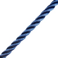 3-прядный полиэстеровый трос, 12 мм, темно-синий