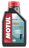 Полусинтетическое моторное масло MOTUL Outboard Tech 4T 10W-40 для 4T ПЛМ, 1 л