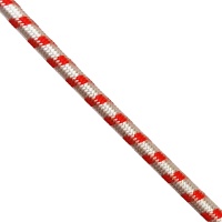 Шнур эластичный плетеный, ПП (Плотного плетения), 16 прядный,  диаметр 5мм, Белый, с маркирующей нитью.