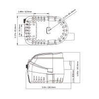 Автоматическая трюмная помпа, 12 В, 70 л/мин