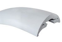 Привальный брус, 65 мм, серый