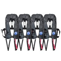 Комплект из 4 автоматических жилетов "Мореман Комфорт", черные