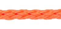 Трос полиэтиленовый 8 мм, оранжевый (бухта 200 м)