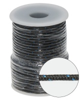 Шпагат полипропиленовый, 3 мм х 20 м, черный с  синей маркирующей нитью
