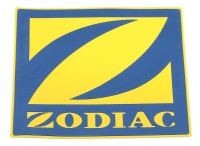 Логотип «Zodiac» 10 х 10 см, желтый с синим