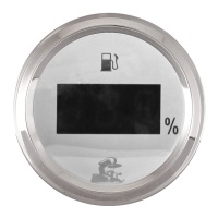 Указатель уровня топлива цифровой, "Мореман" 0-190 Ом, белый циферблат 