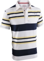 Рубашка поло мужская Allen, цвет сине-бело-желтый, размер L